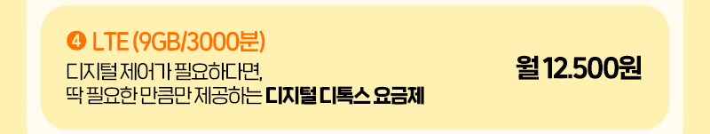 LTE (9GB/3000분)